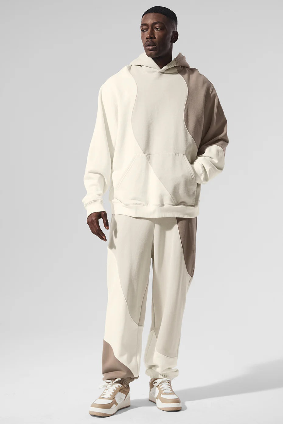 Make Waves Hoodie - Ivory/Bone/Gravel