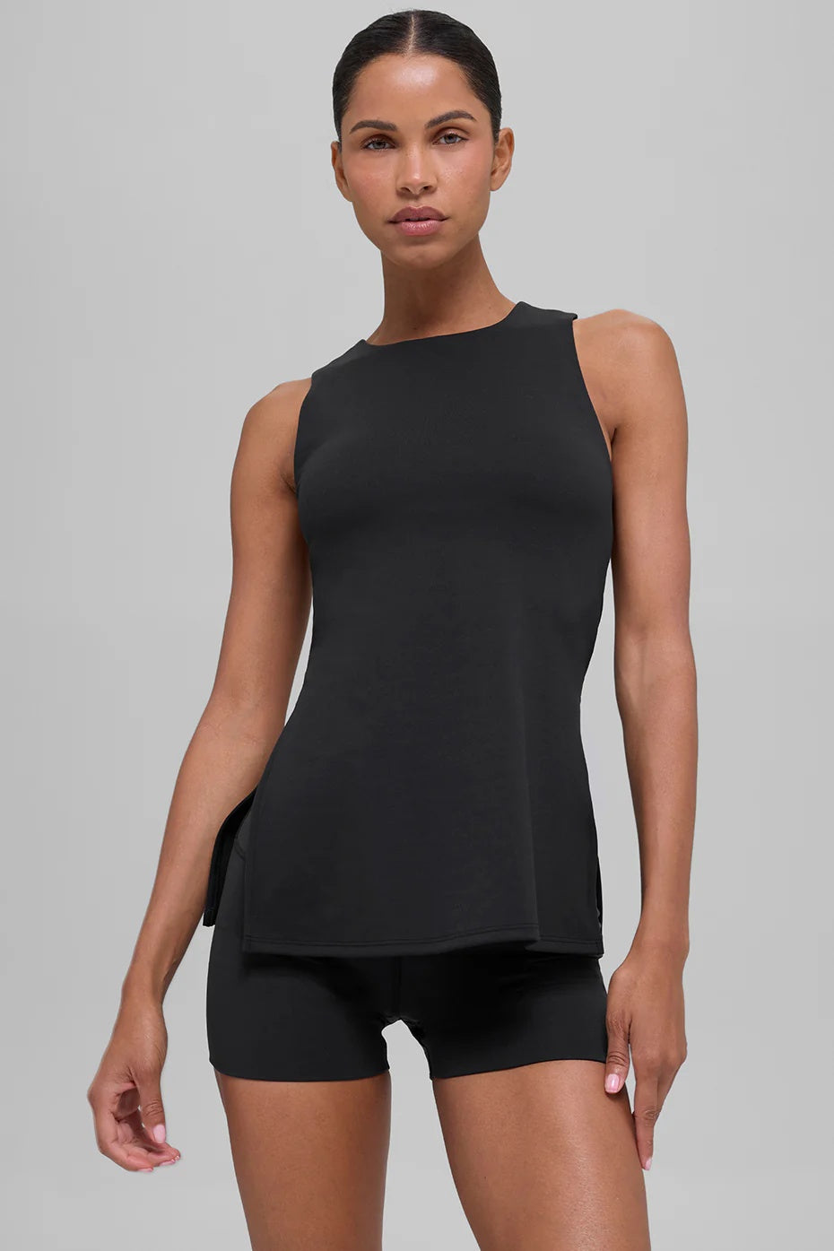ALO Softsculpt Precision Full Length Bra Tank - Black
