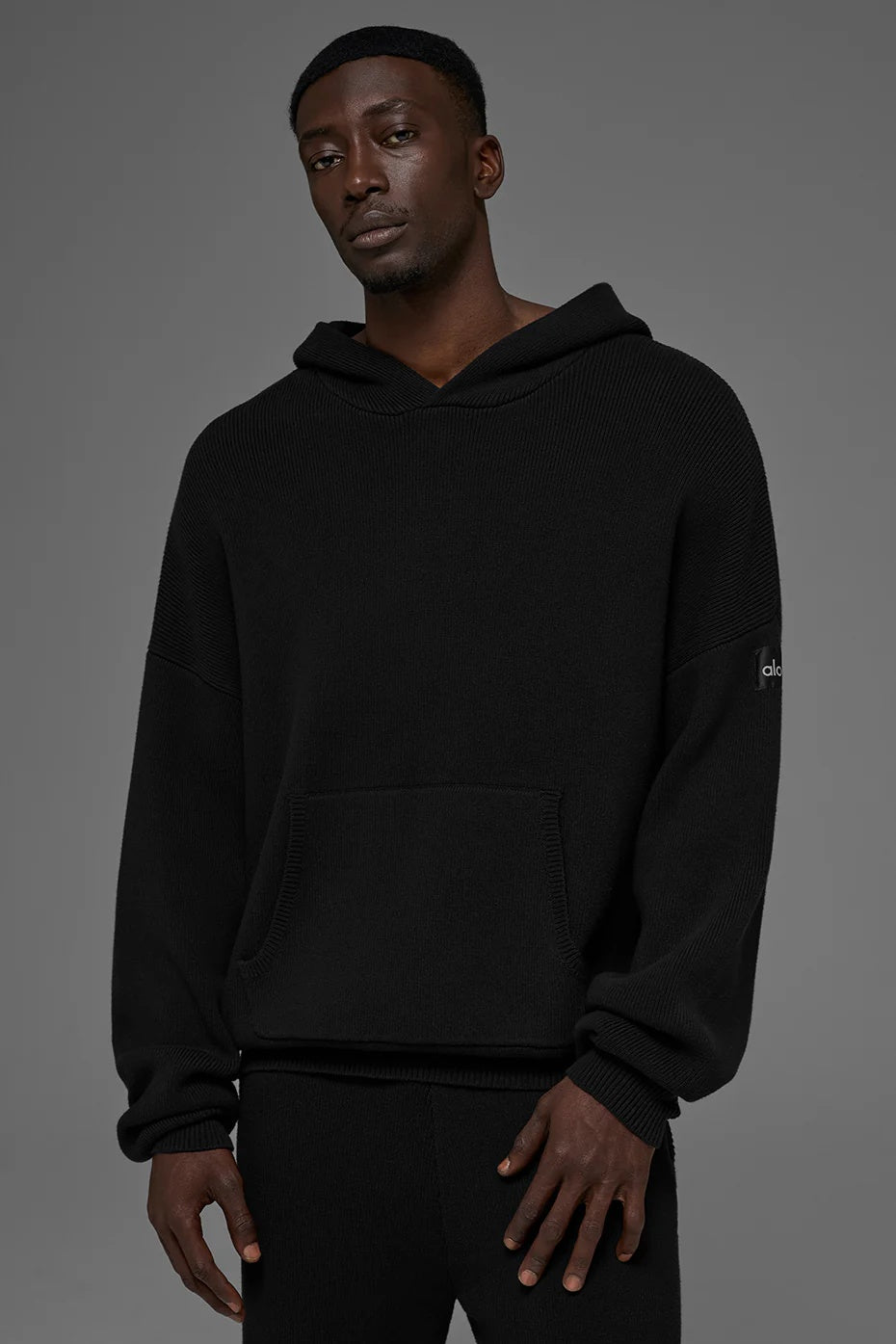 Scholar Hooded Sweater - Black