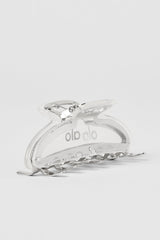Acrylic Illusion Claw Clip - Clear Acetate/Chrome