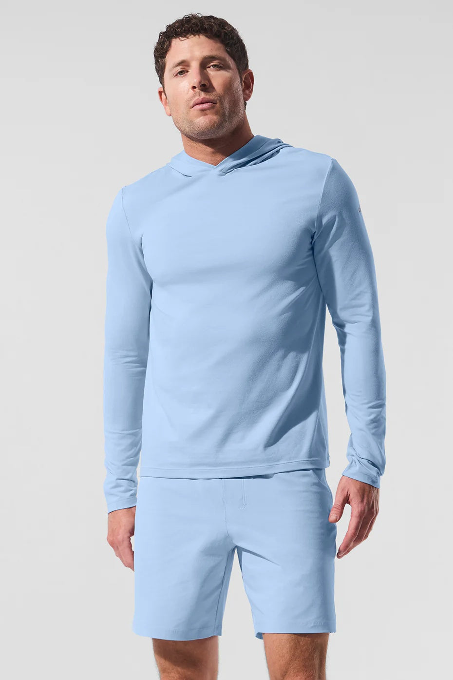 Conquer Reform Long Sleeve With Hood - Seashell Blue