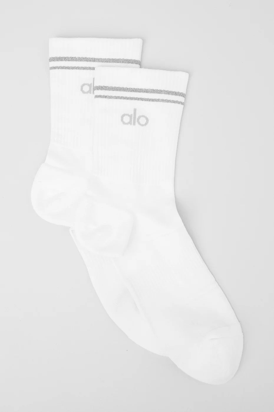 Unisex Half-Crew Performance Sock - White