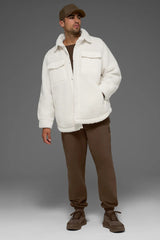 Sherpa Edge Shacket - Ivory