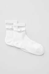Women's Pulse Grip Sock - White