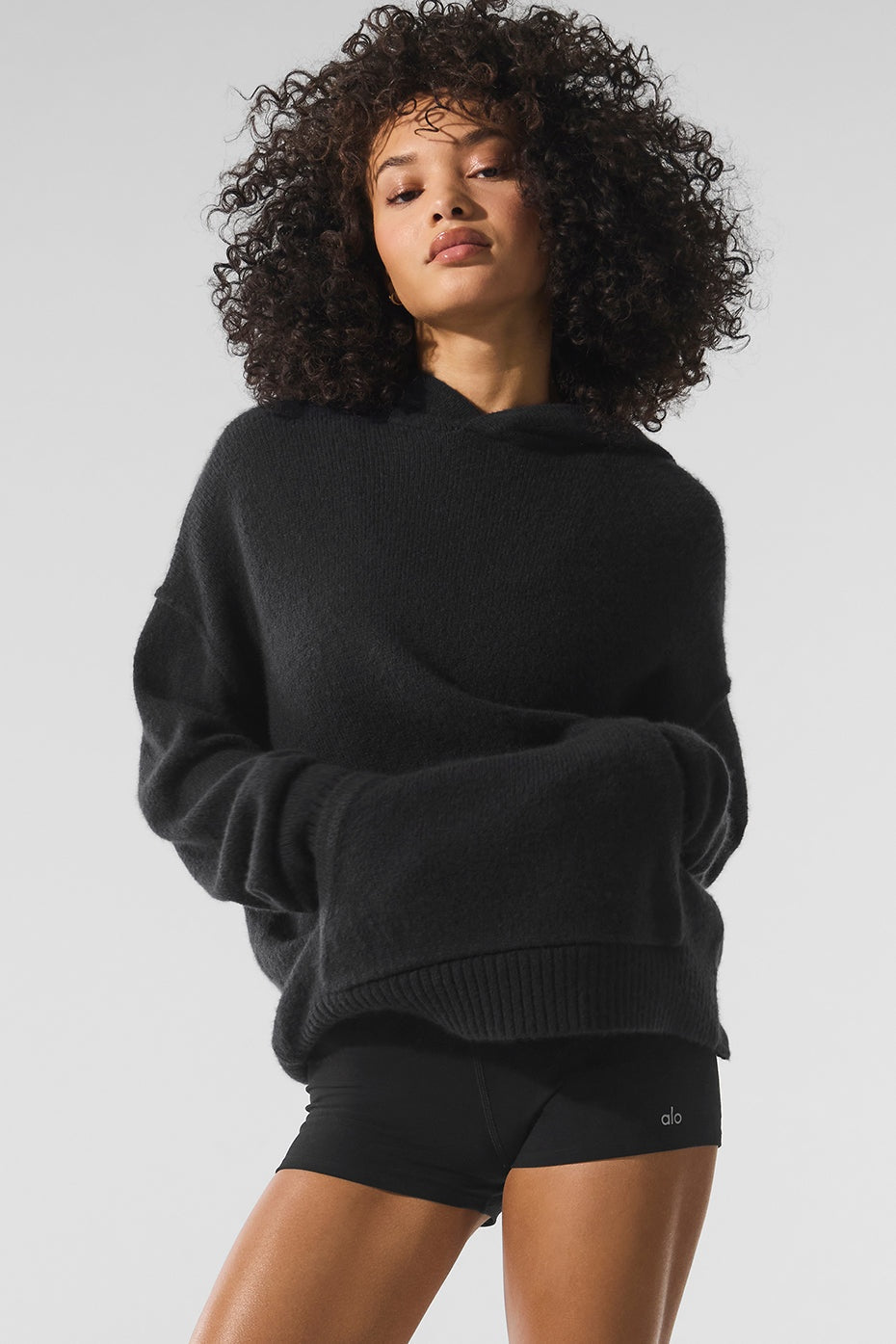 Wool Cashmere New Class Hoodie - Black