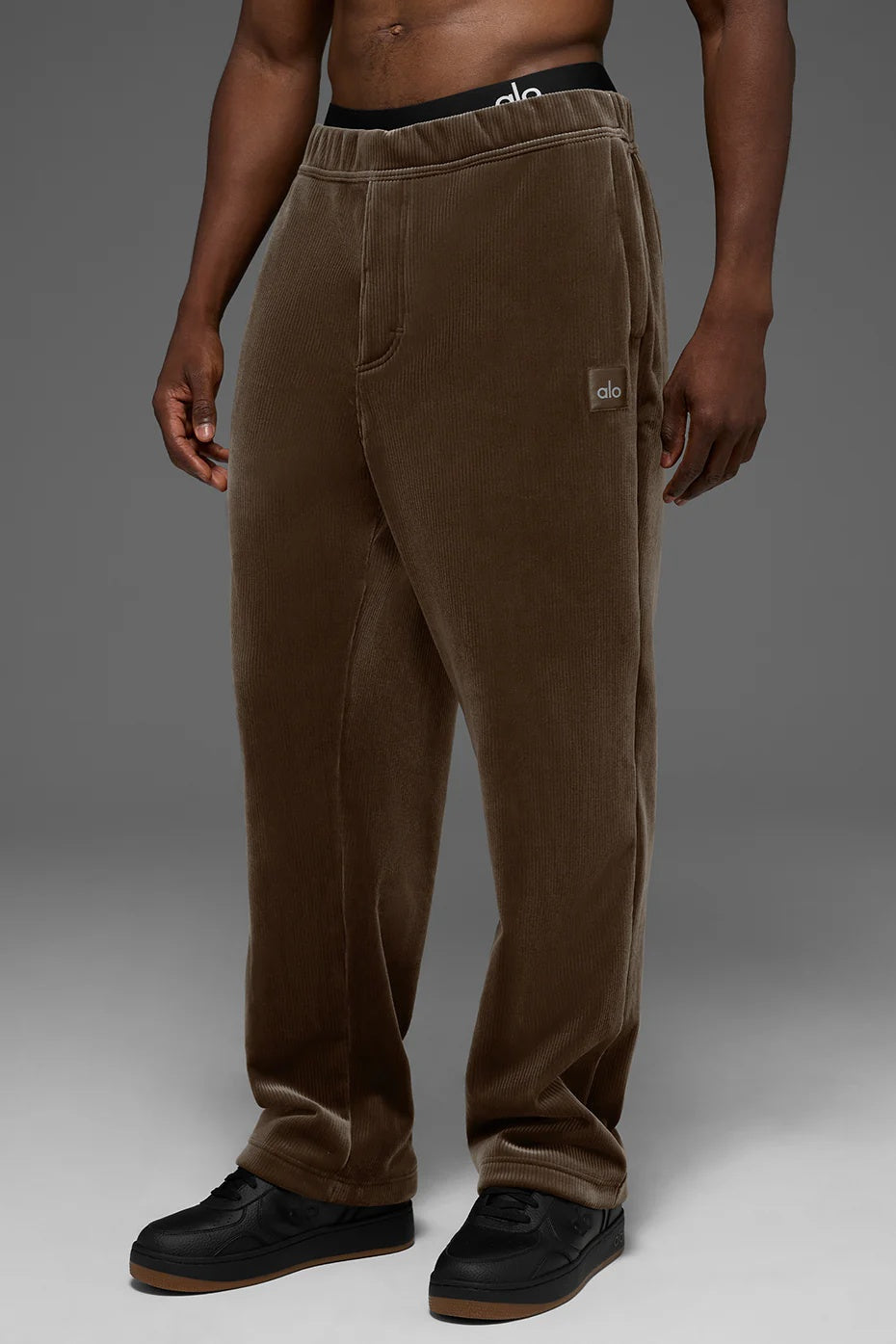 Velour Baller Pant - Espresso