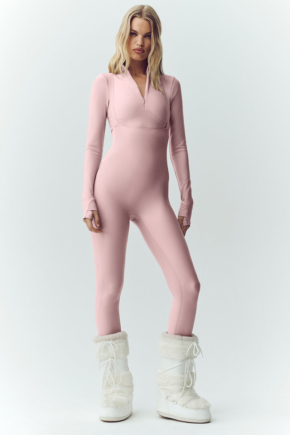 Airlift Winter Warm Ski Time Bib - Pink Champagne