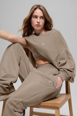 Accolade Crew Neck Pullover - Gravel