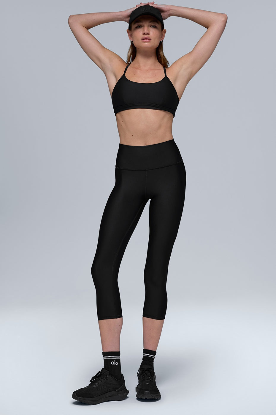 High-Waist Airlift Capri - Black