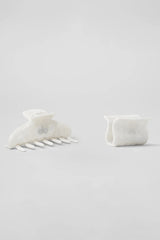 Effortless Claw Clip (2-Pack) - White Pearl
