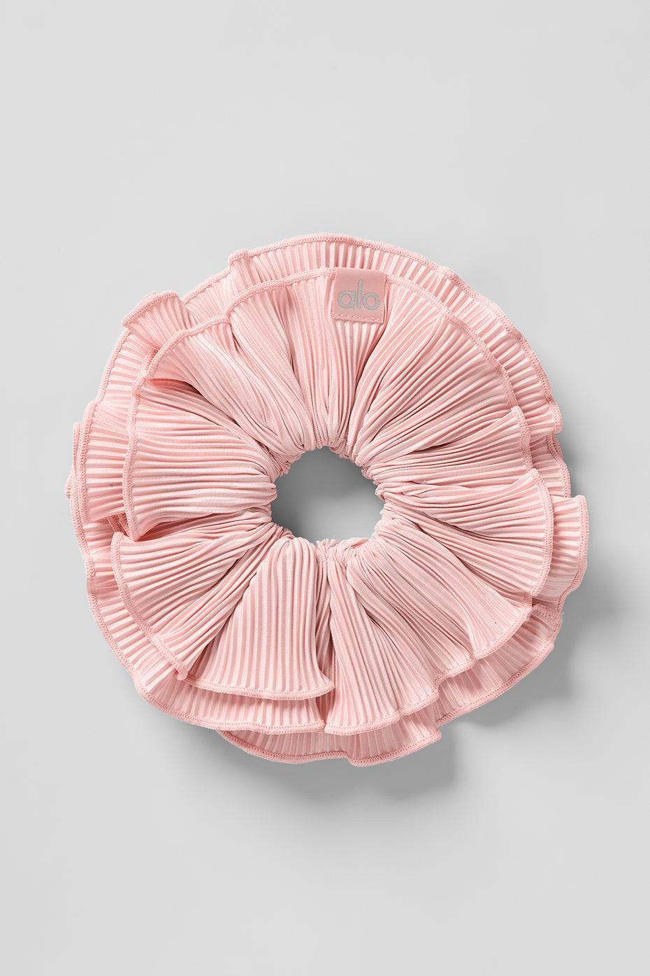 Micro Plisse Oversize Scrunchie - Pink Quartz