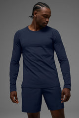 ALO Vapor Crewneck Long Sleeve - Navy