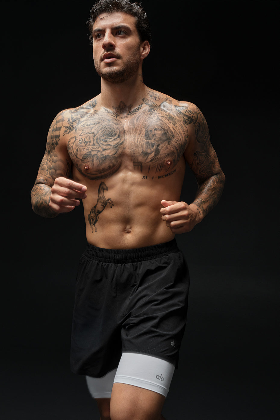 5" Traction Running Short - Black