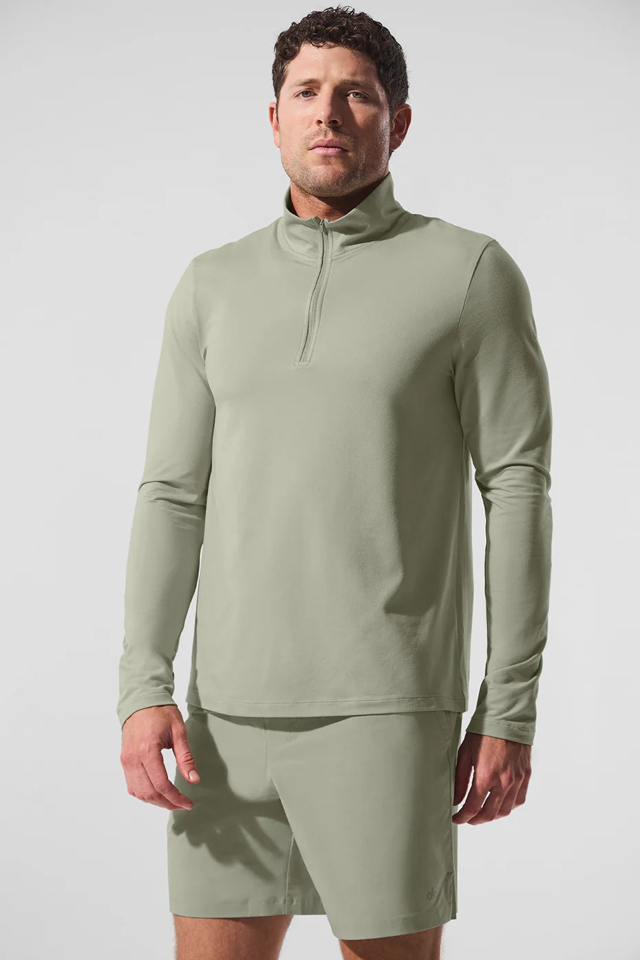 Conquer 1/4 Zip Reform Long Sleeve - Limestone