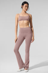Airbrush High-Waist Bootcut Legging - Taupe