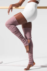 Goddess Leg Warmers - Smoky Quartz Heather