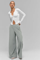 Breezy Wide Leg Pant (Long) - Lunar Grey