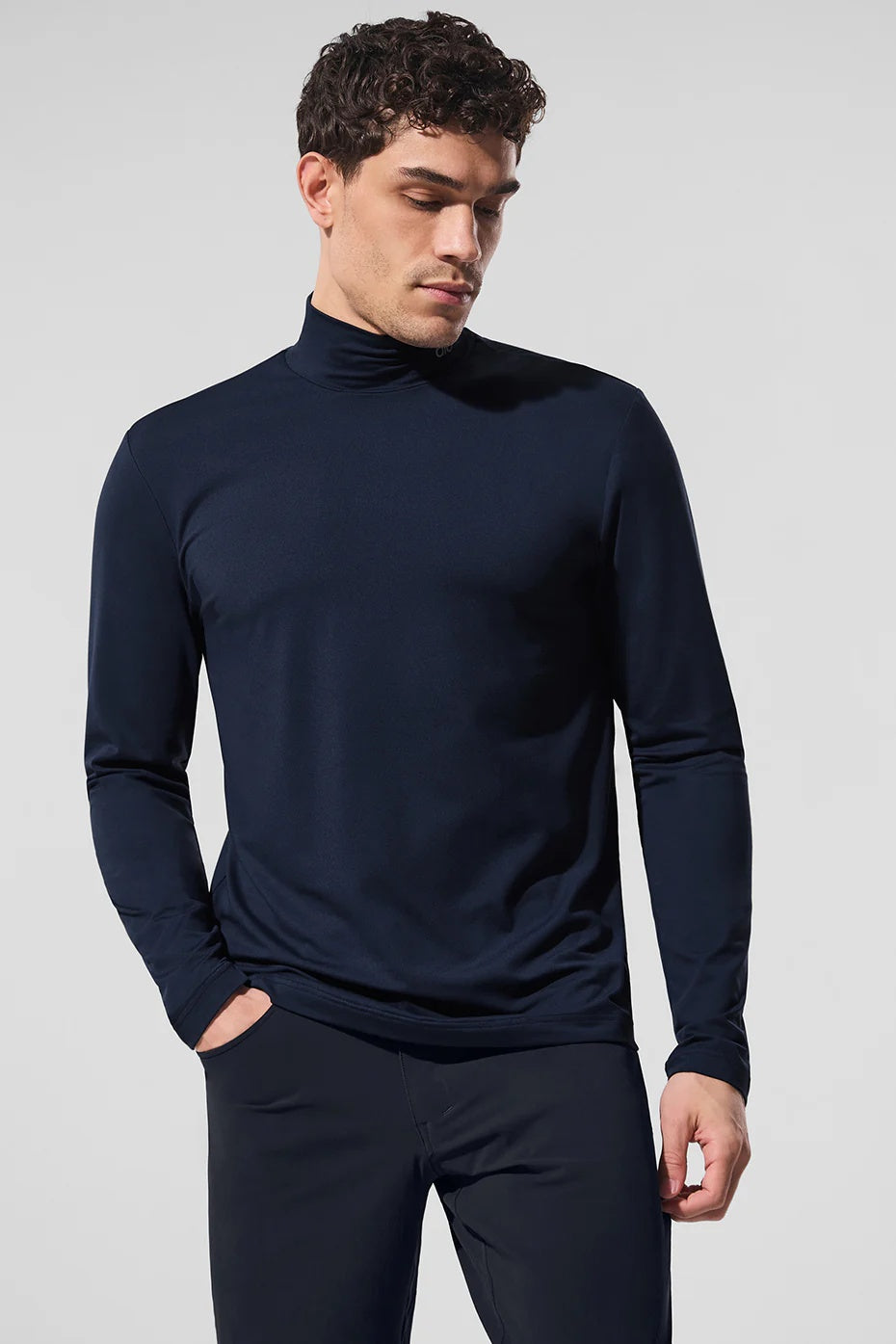 Conquer Reform Mock Neck Long Sleeve - Navy