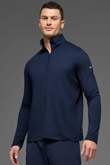 Conquer 1/4 Zip Reform Long Sleeve - Navy
