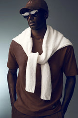 Double Take Short Sleeve - Brownstone