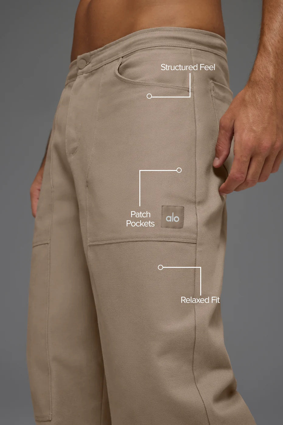 Cotton Canvas Carpenter Pant - Gravel