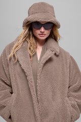 Oversized Sherpa Trench - Chai Latte