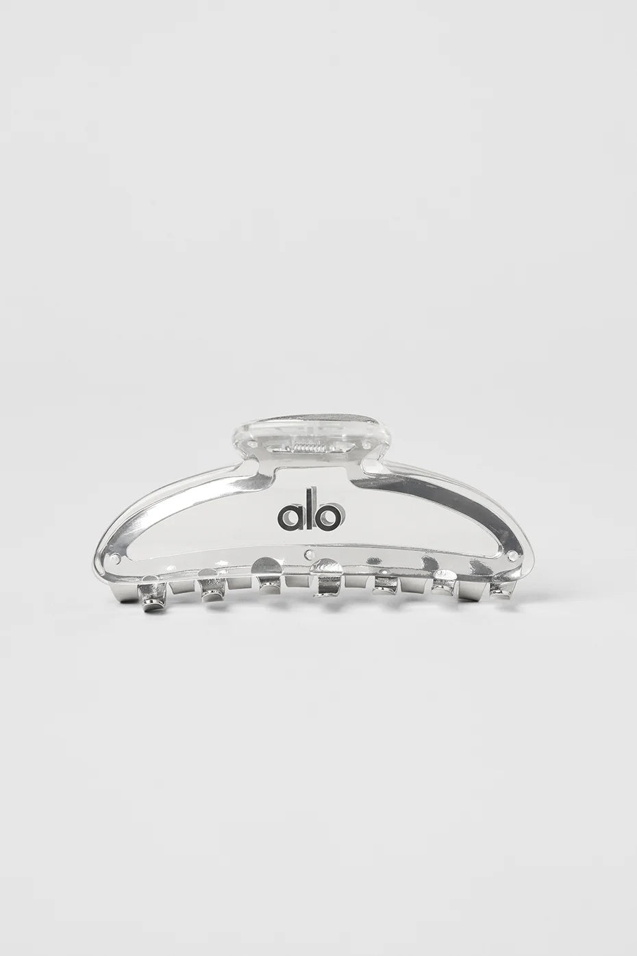 Acrylic Illusion Claw Clip - Clear Acetate/Chrome