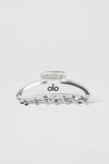 Acrylic Illusion Claw Clip - Clear Acetate/Chrome