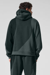 Make Waves Hoodie - Charcoal Green Tonal
