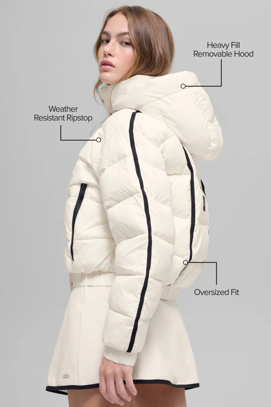 Aspen Love Puffer Jacket - Ivory