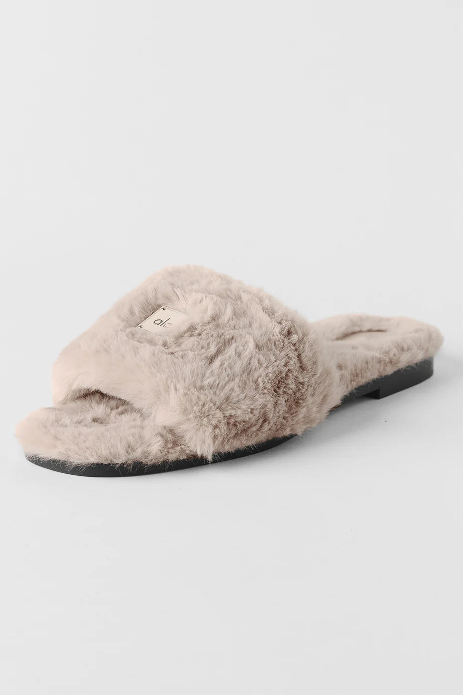 ALO Classico Faux Fur Sandal - Oat