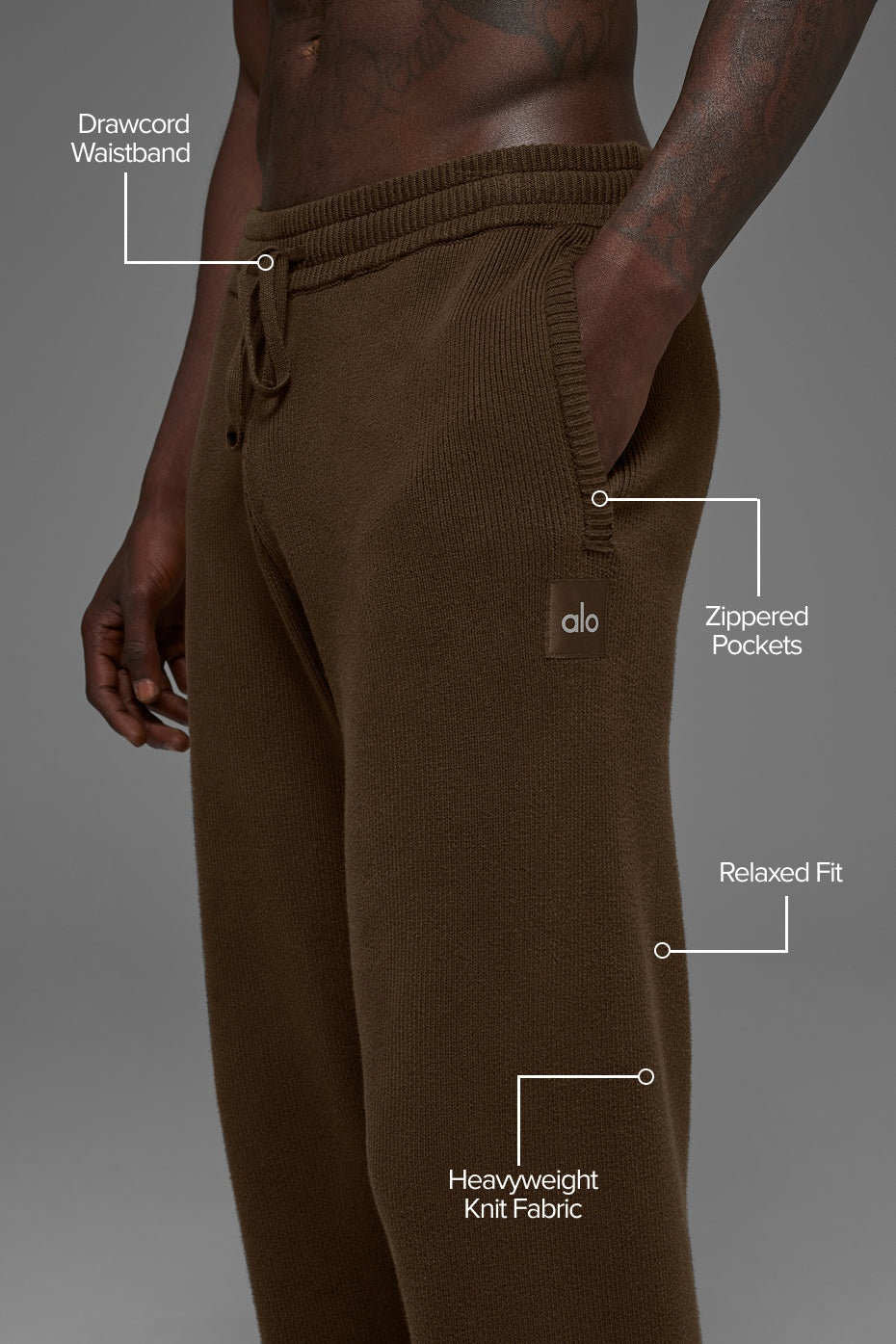 Scholar Straight Leg Sweatpant - Espresso