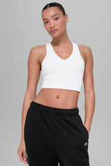 Airbrush Real Bra Tank - White