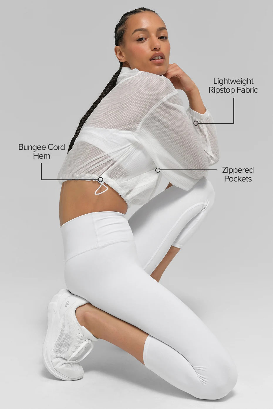 Game Time Full Zip Jacket - White