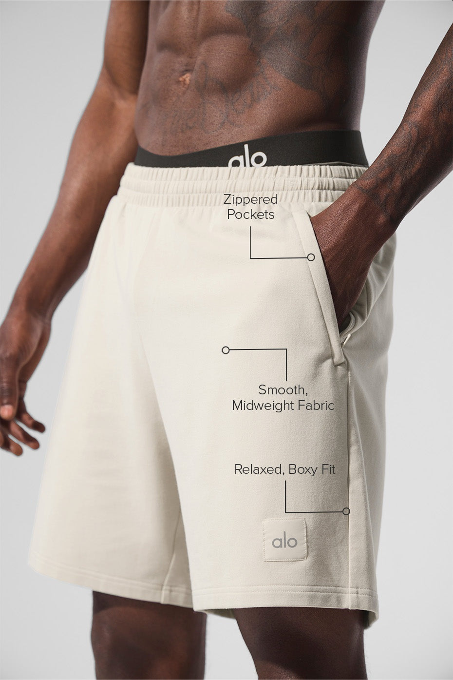 7" Double Take Short - Bone