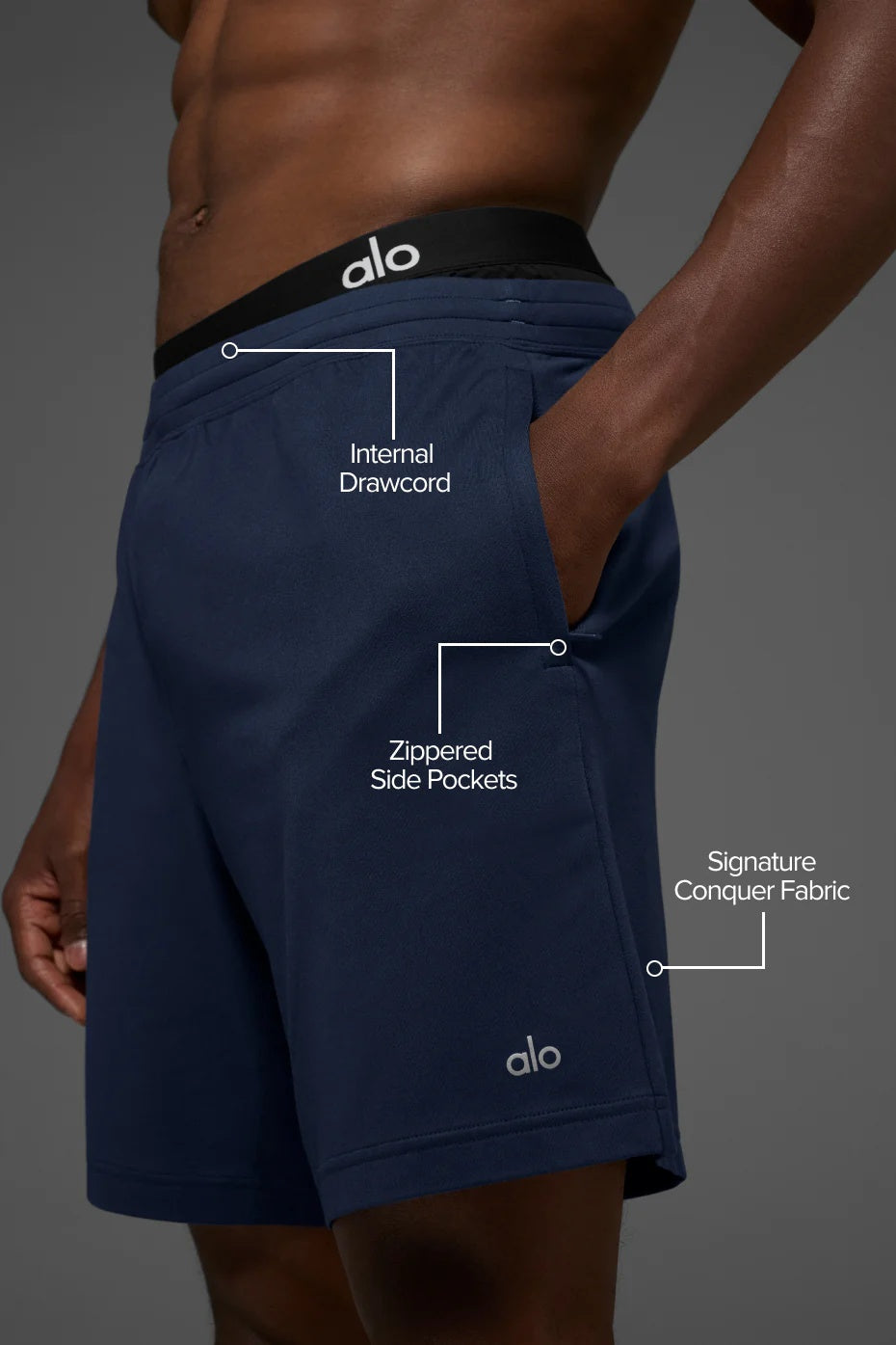 7" Conquer React Performance Short - Navy