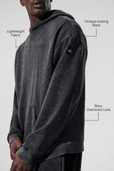 Chill Vintage Wash Hoodie - Black Wash