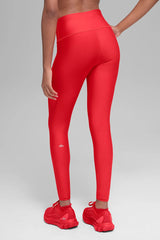 Airlift Winter Warm High-Waist Legging - Bright Red