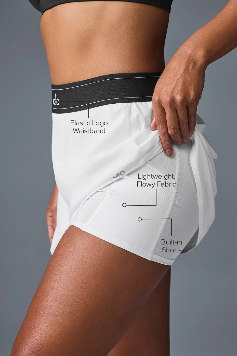 Match Point Tennis Skirt - White