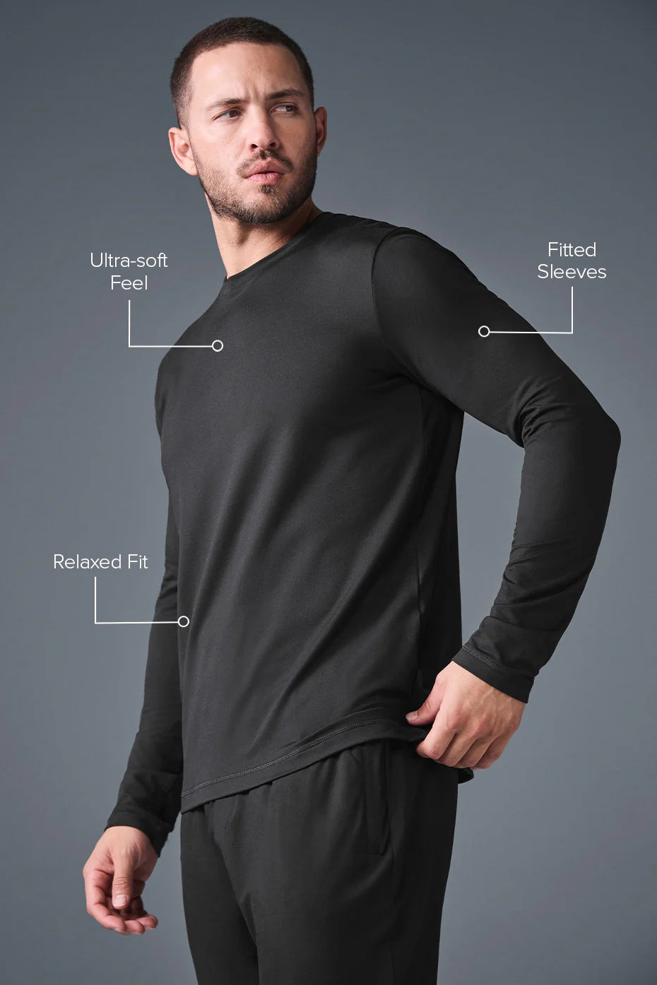 Conquer Reform Crewneck Long Sleeve - Black