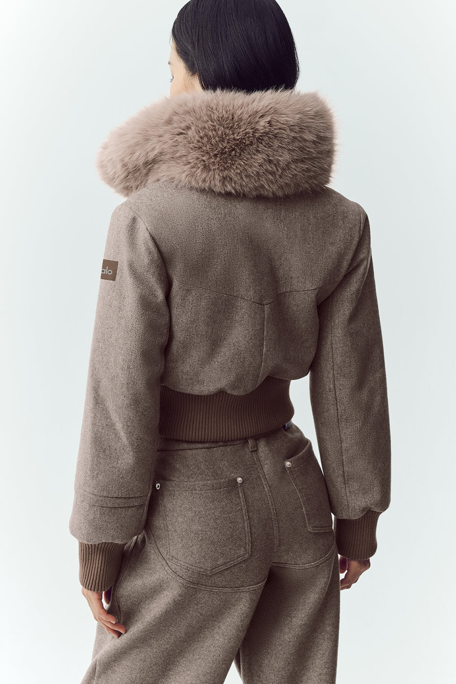 Wool Blend Bunny Slope Jacket - Alpine Cocoa Heather