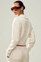 Cashmere Radiate Jacket - Ivory