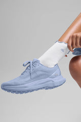 Women's Lettuce Edge Sock - White/Winter Frost