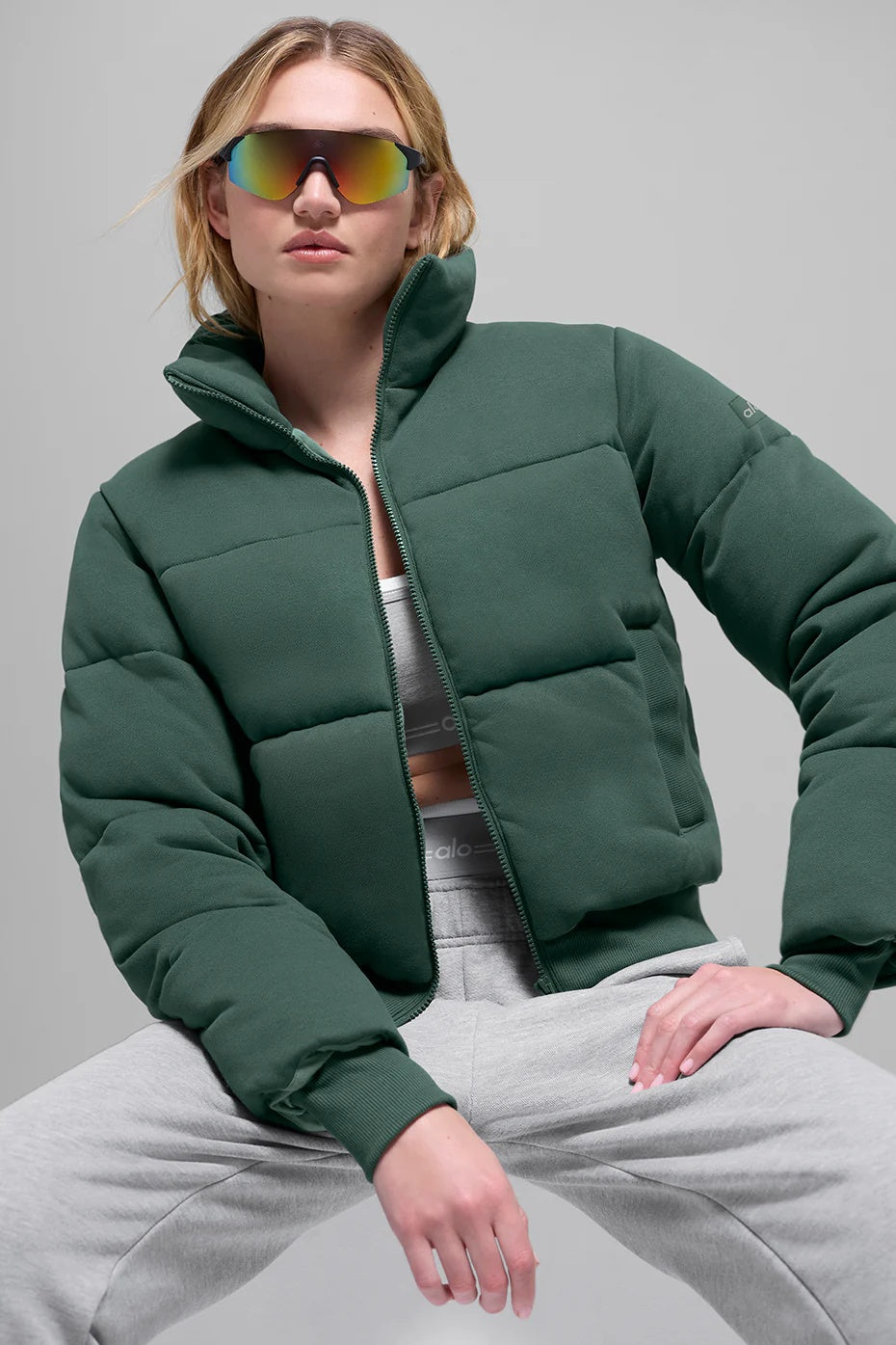 Sweatshirt Puffer - Clover Green