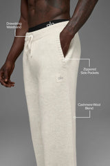 Wool Cashmere New Class Sweatpant - Bone Heather