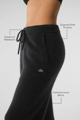Wool Cashmere New Class Sweatpant - Black