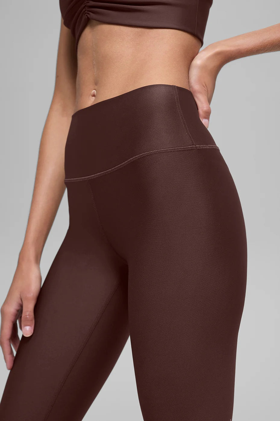 16'' High-Waist Airlift Capri - Brownstone