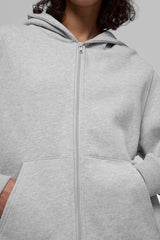 Renown Heavy Weight Full Zip Hoodie - Athletic Heather Grey