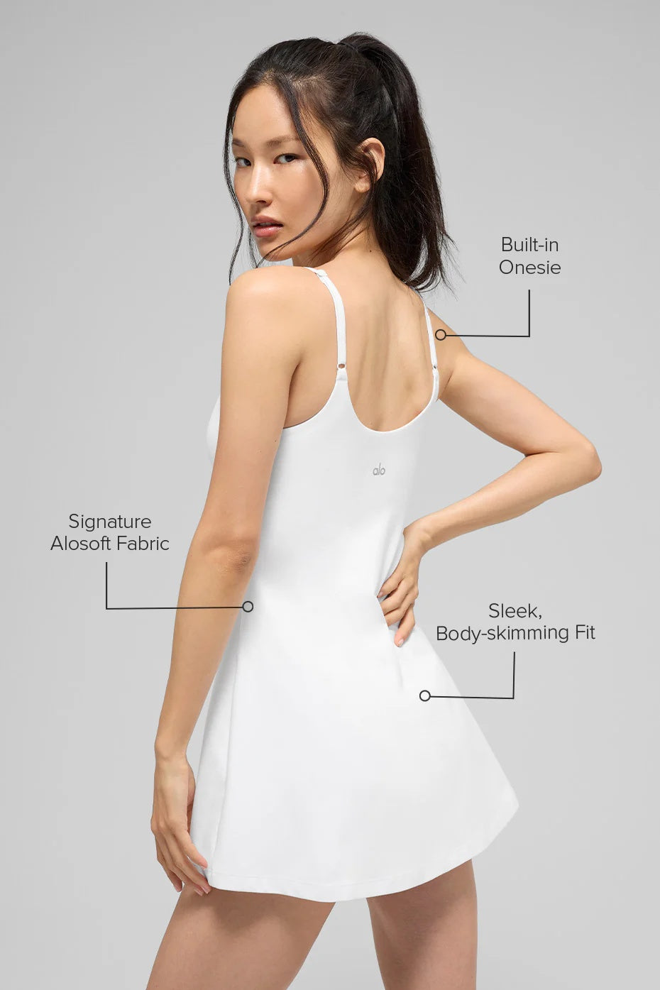Alosoft Encore Tennis Dress - White