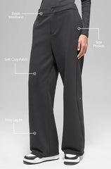 High-Waist Sweatpant Trouser - Anthracite